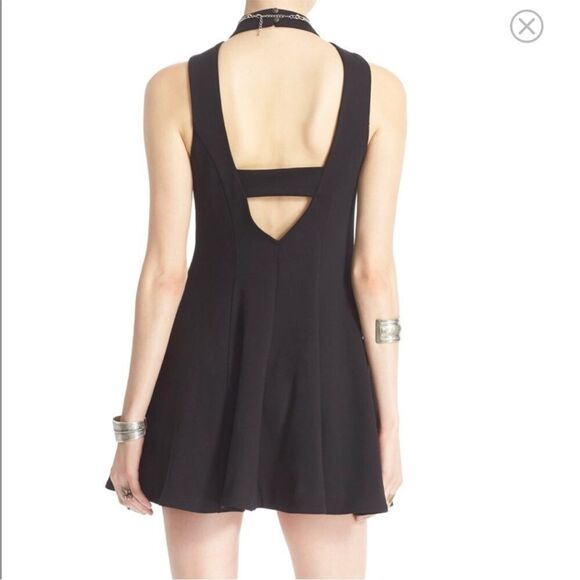 FREE PEOPLE | Cha Cha Black Fit & Flare Layla Skater Dress Women’s Size X-Small - Picture 3 of 14